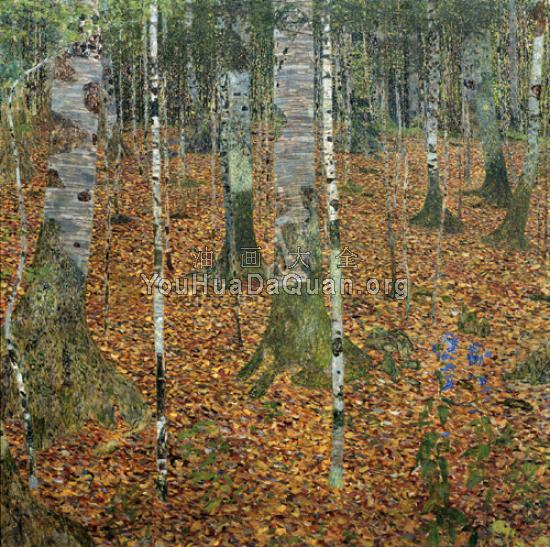 Birch Forest (Buchenwald) - 古斯塔夫·克林姆特